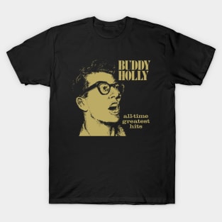 Buddy Holly All Time Greatest Hits Disc 1 Album Cover T-Shirt